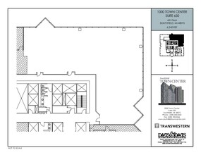 1000-4000 Town Center, Southfield, MI for lease Floor Plan- Image 2 of 2