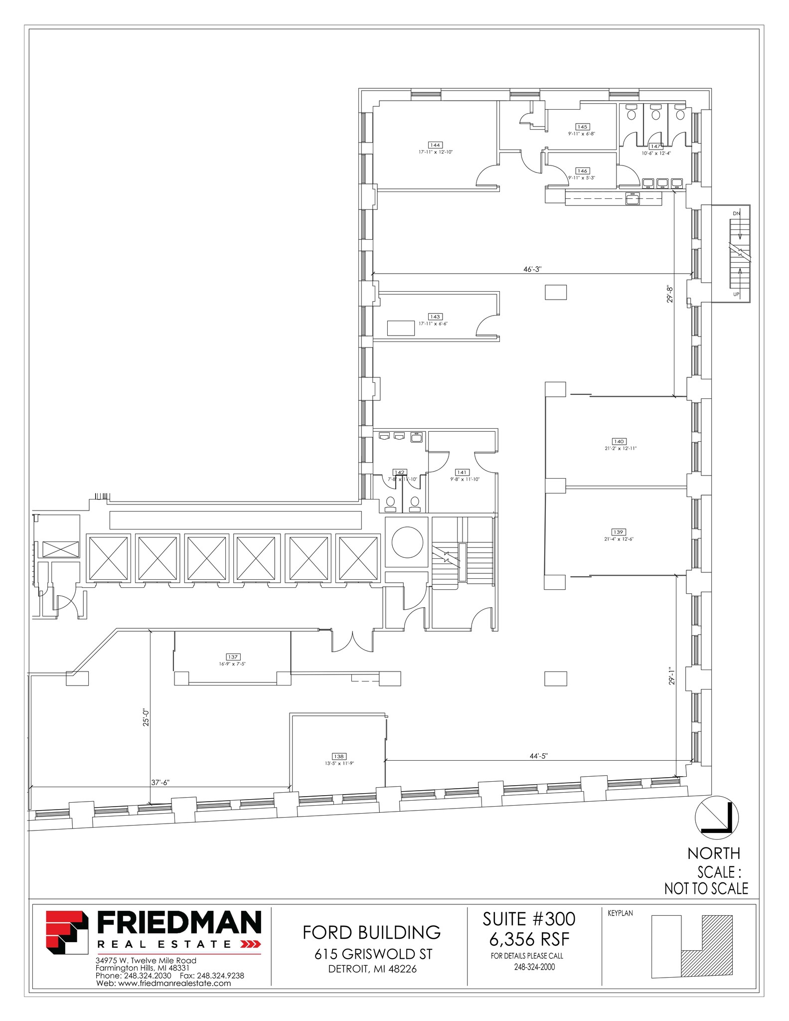 615 Griswold St, Detroit, MI for lease Site Plan- Image 1 of 1