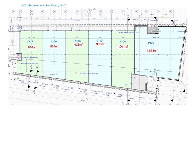 5701 Birchman Ave, Fort Worth, TX for lease - Site Plan - Image 2 of 4