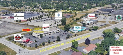 2755-2761 E Henrietta Rd, Henrietta, NY - AERIAL map view