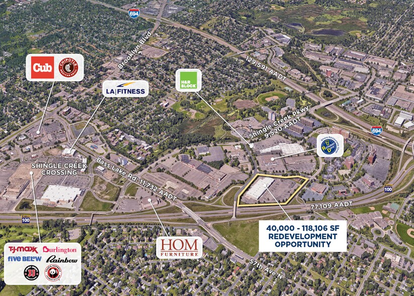 5930 Earle Brown Dr, Brooklyn Center, MN for lease - Aerial - Image 2 of 2