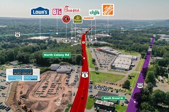 1145-1167 N Colony Rd, Wallingford, CT - AERIAL  map view