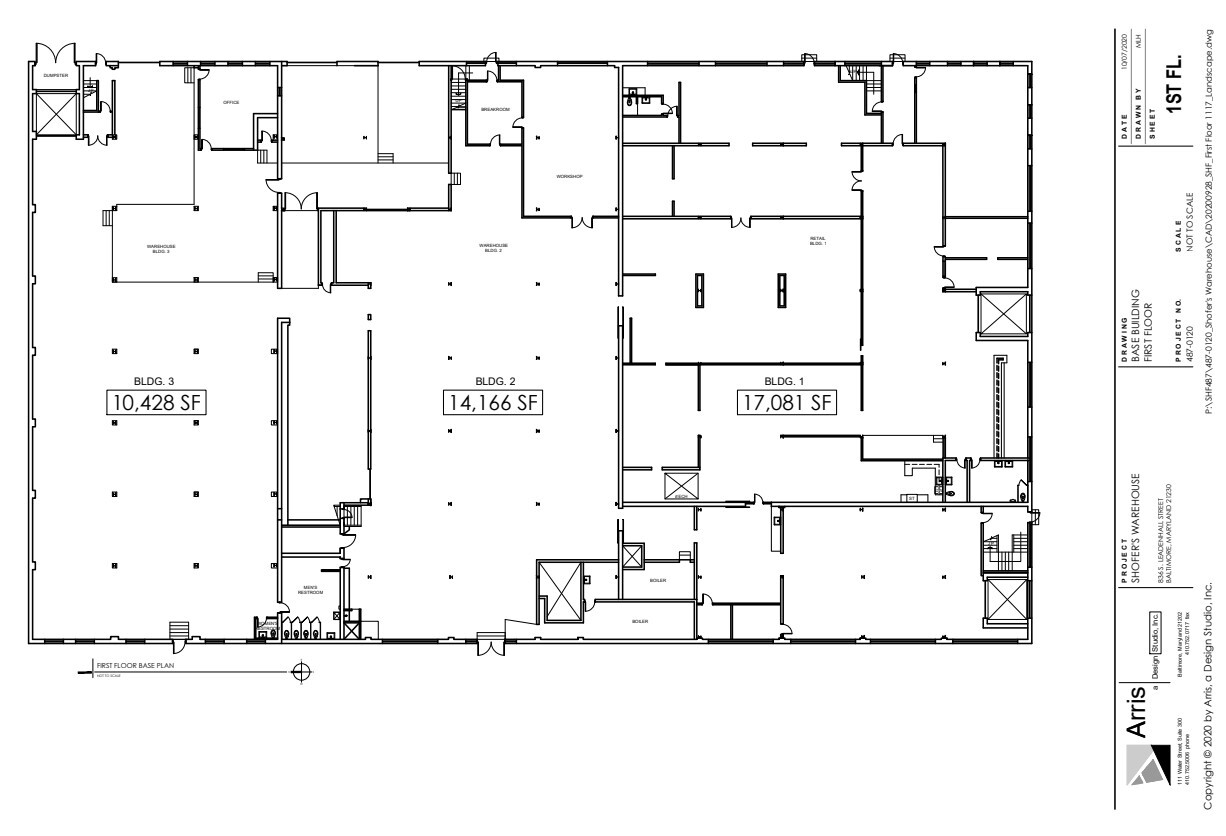 836 Leadenhall St, Baltimore, MD for lease Floor Plan- Image 1 of 2