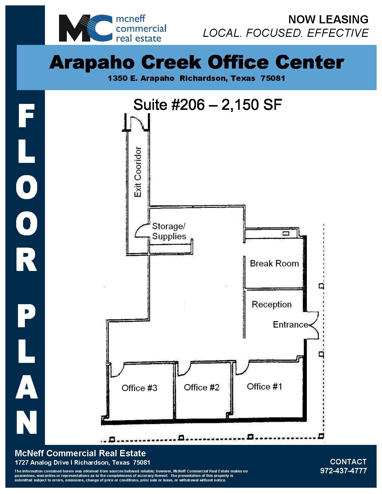 1350 E Arapaho Rd, Richardson, TX for lease Floor Plan- Image 1 of 1