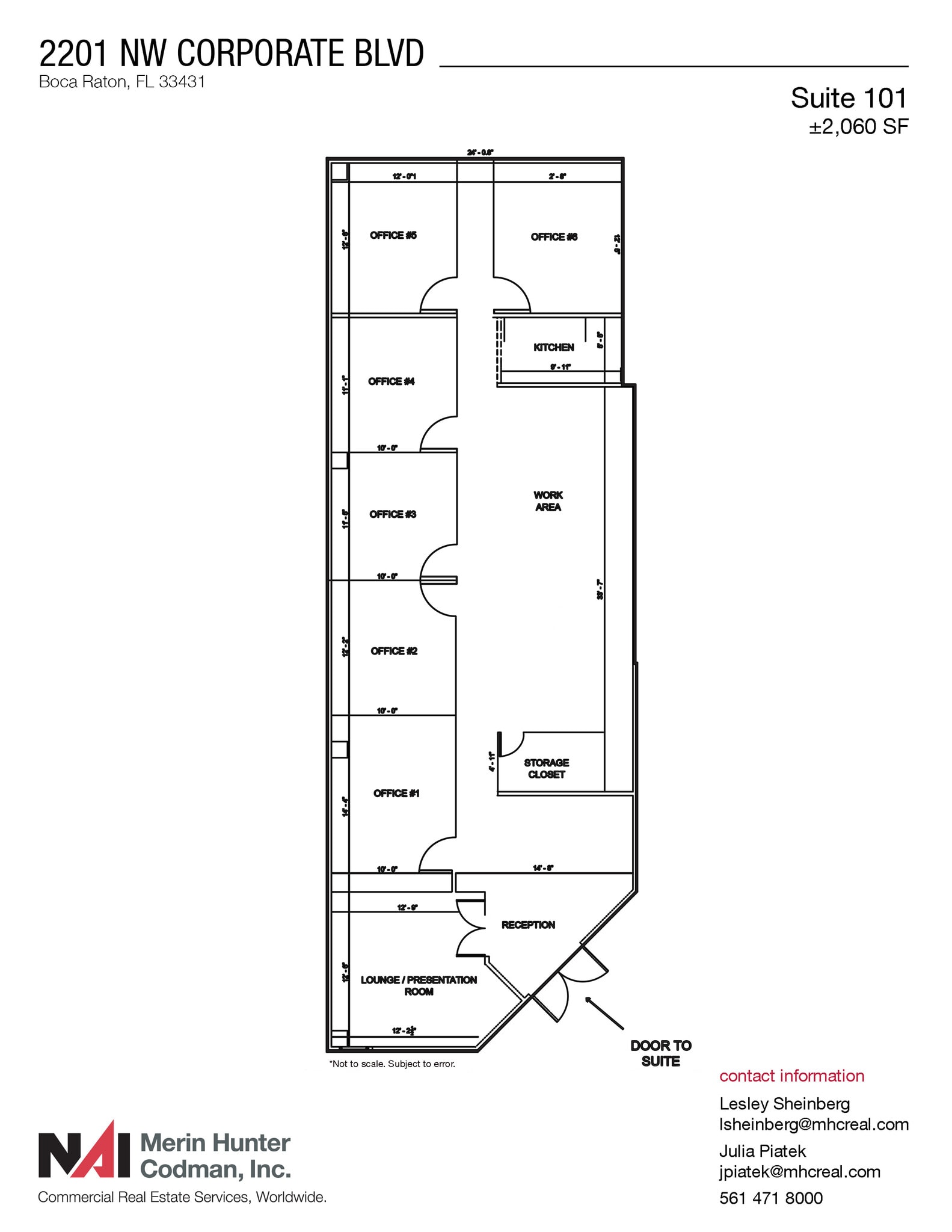 2201 NW Corporate Blvd, Boca Raton, FL for lease Floor Plan- Image 1 of 1