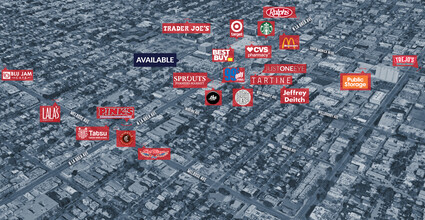 914-924 N Formosa Ave, Los Angeles, CA - aerial  map view