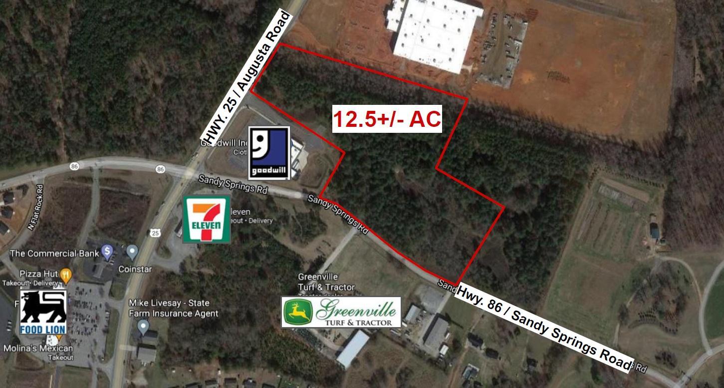 Hwy. 25 / Augusta, Piedmont, SC for sale Aerial- Image 1 of 2