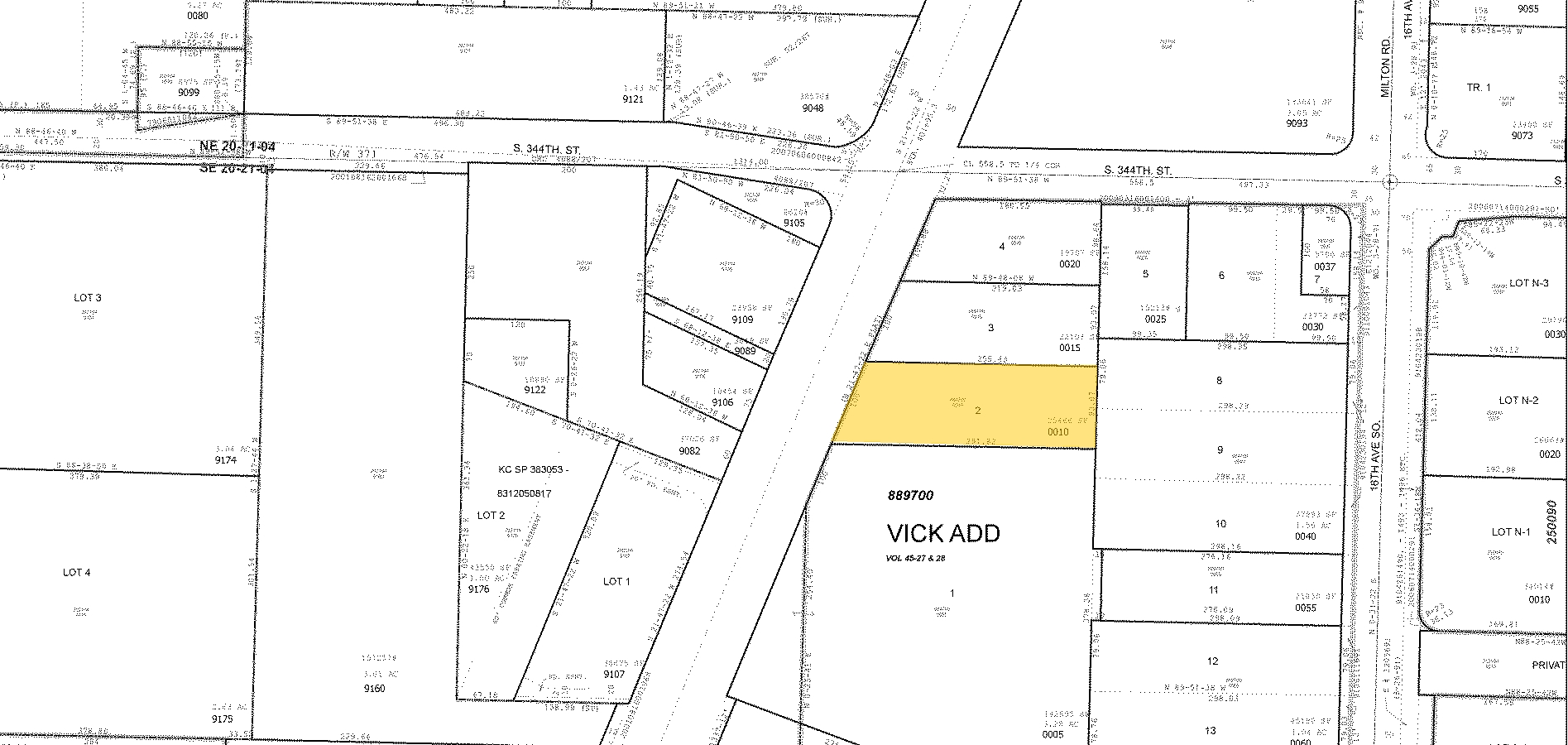 34428 Pacific Hwy S, Federal Way, WA for sale Plat Map- Image 1 of 1