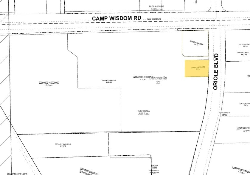 727 Oriole Blvd, Duncanville, TX for sale - Plat Map - Image 3 of 3