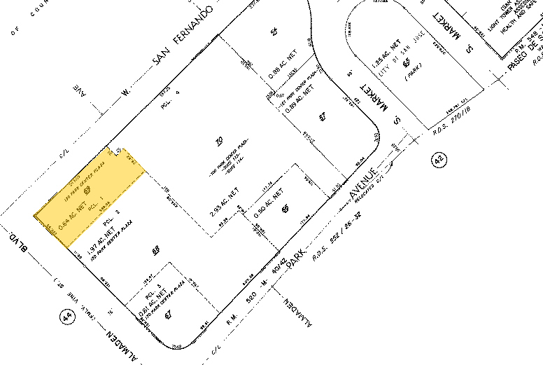 190 Park Center Plz, San Jose, CA for lease - Plat Map - Image 3 of 8