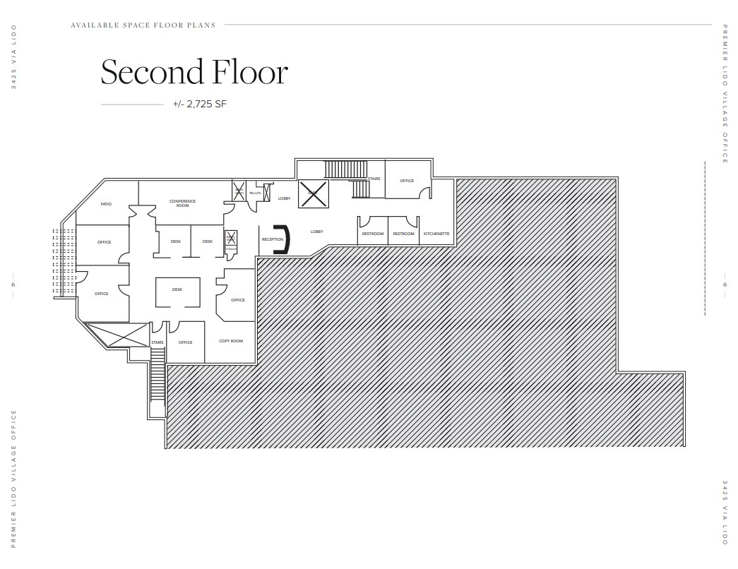 3425 Via Lido, Newport Beach, CA for lease Floor Plan- Image 1 of 1