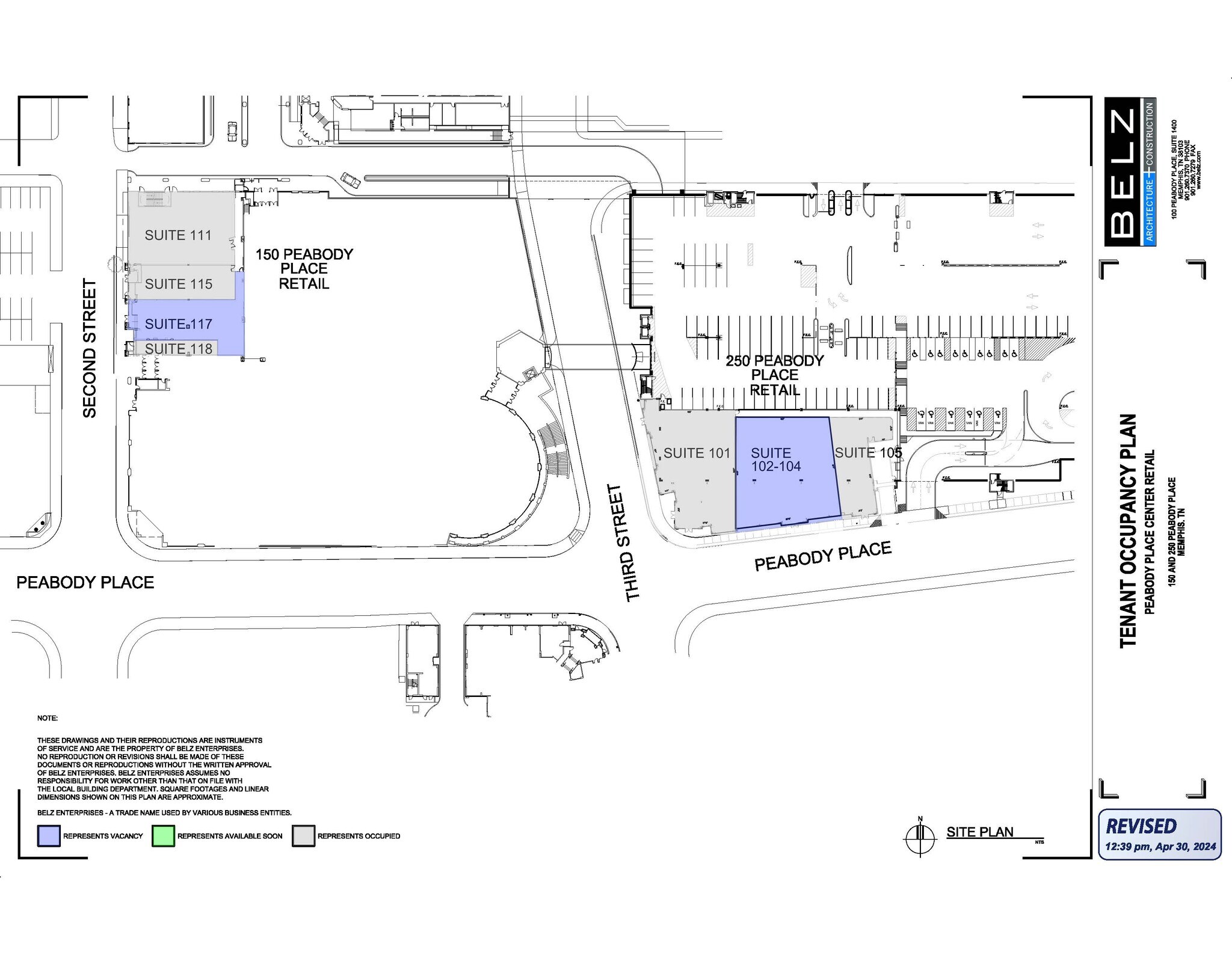 250 Peabody Pl, Memphis, TN for lease Site Plan- Image 1 of 3