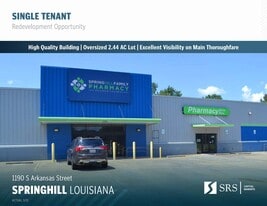 Vacant Fred's Pharmacy - Springhill, LA - Retail Space