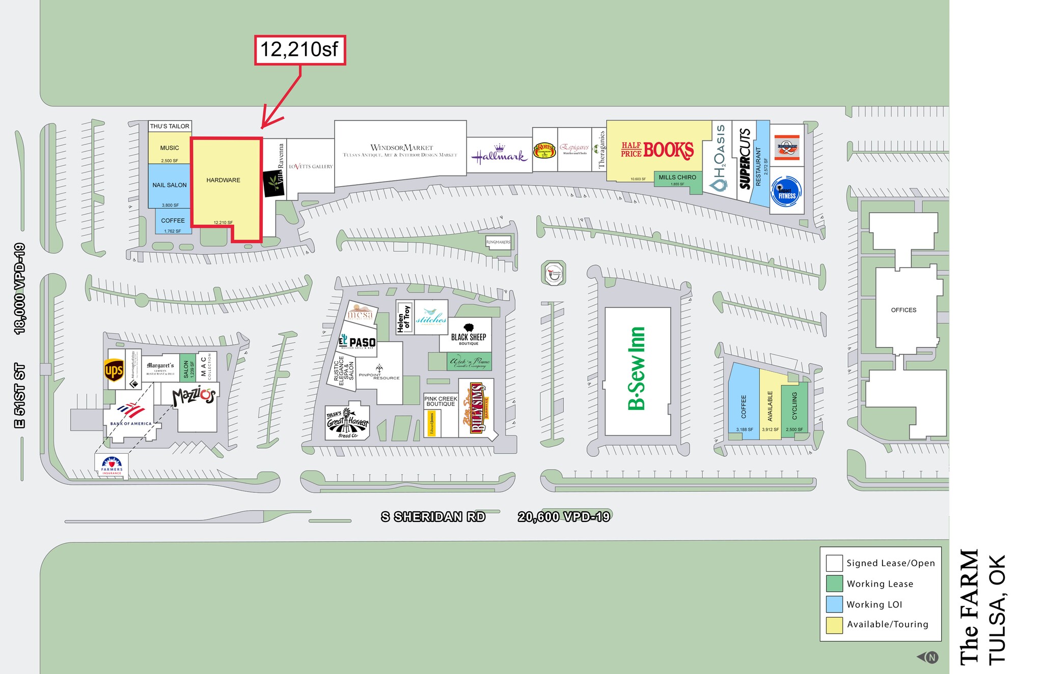 5321 S Sheridan Rd, Tulsa, OK for lease Site Plan- Image 1 of 2