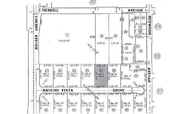14620 Rancho Vista, Fontana, CA for lease - Plat Map - Image 2 of 3