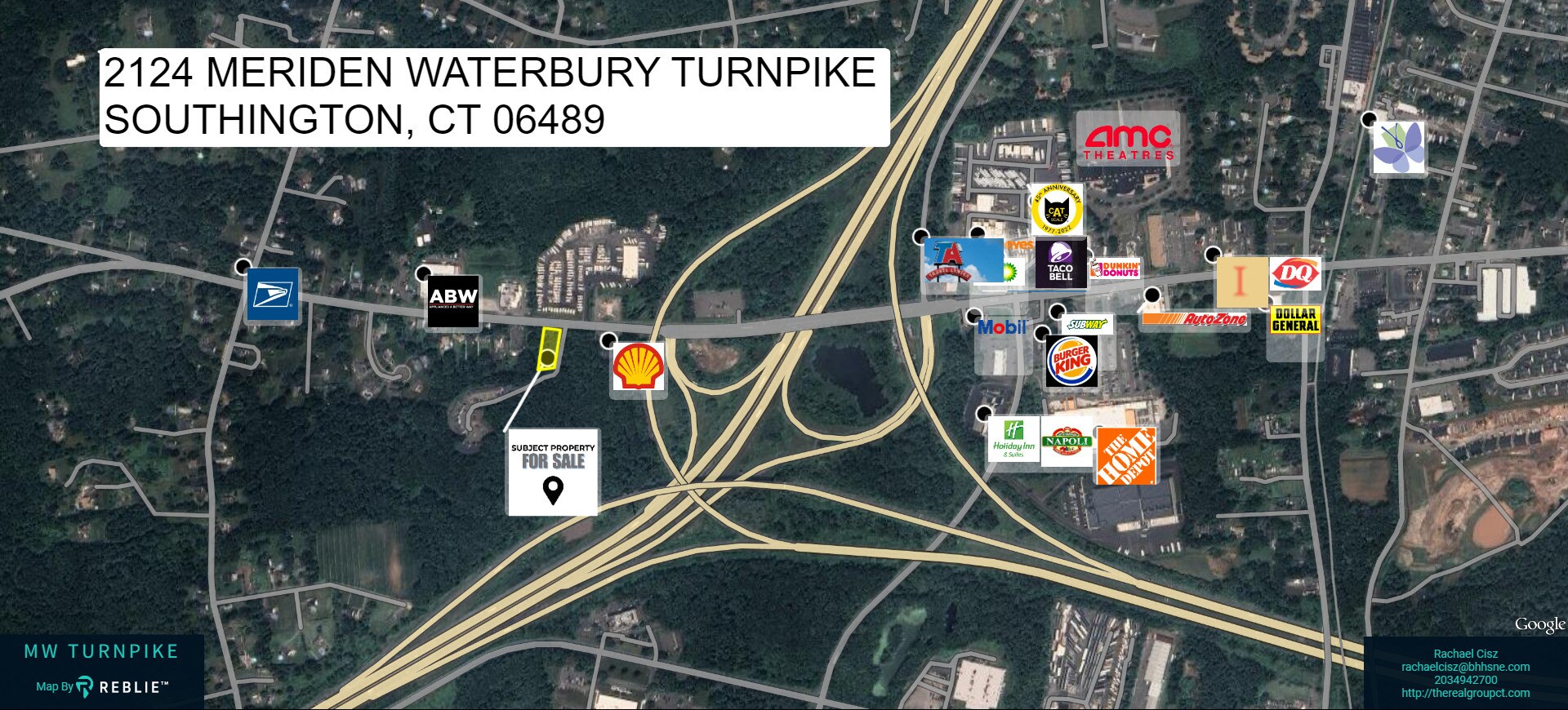 2124 Meriden-Waterbury Tpke, Southington, CT for sale Aerial- Image 1 of 1