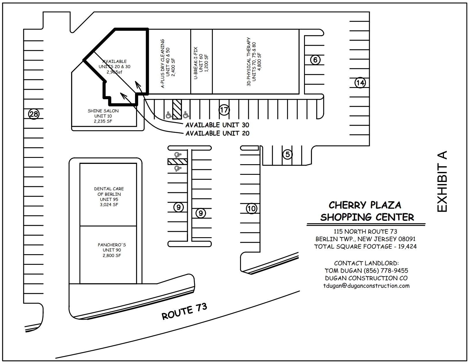 115 Rt-73, Berlin, NJ for lease Site Plan- Image 1 of 7