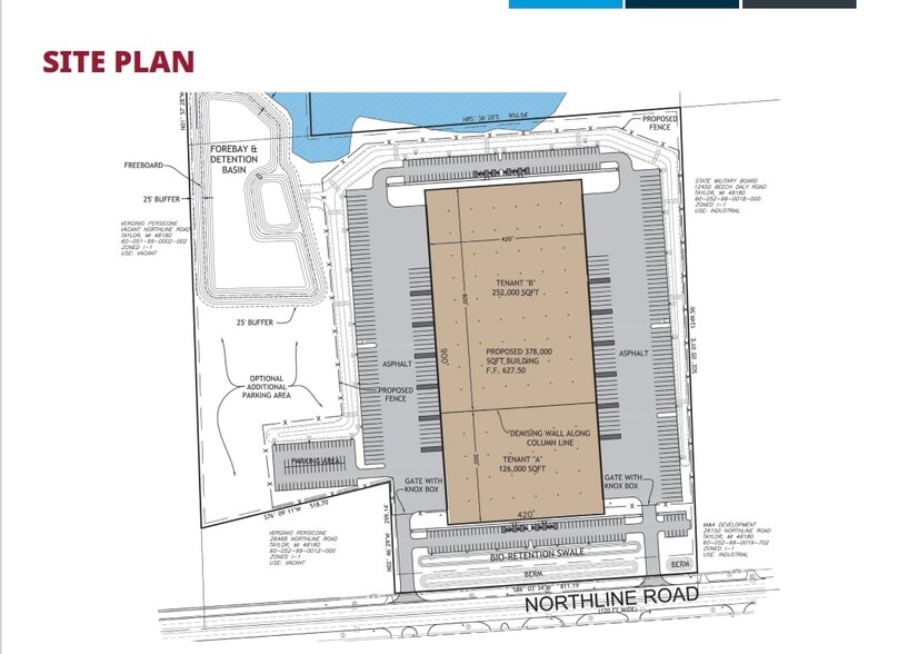 26344 Northline Rd, Taylor, MI for sale - Site Plan - Image 3 of 3