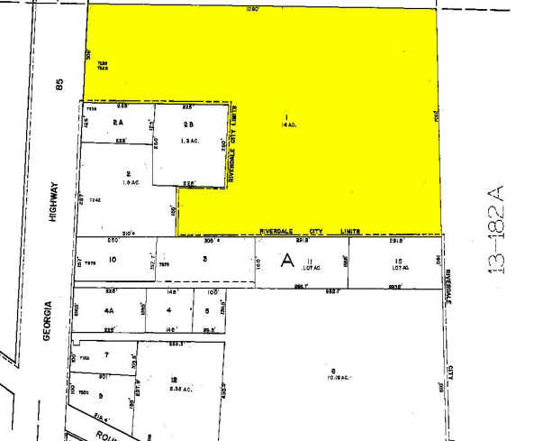 7228 Hwy 85, Jonesboro, GA for lease - Plat Map - Image 2 of 6