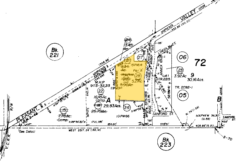 4833-4917 S Rose Ave, Oxnard, CA for sale - Plat Map - Image 2 of 17