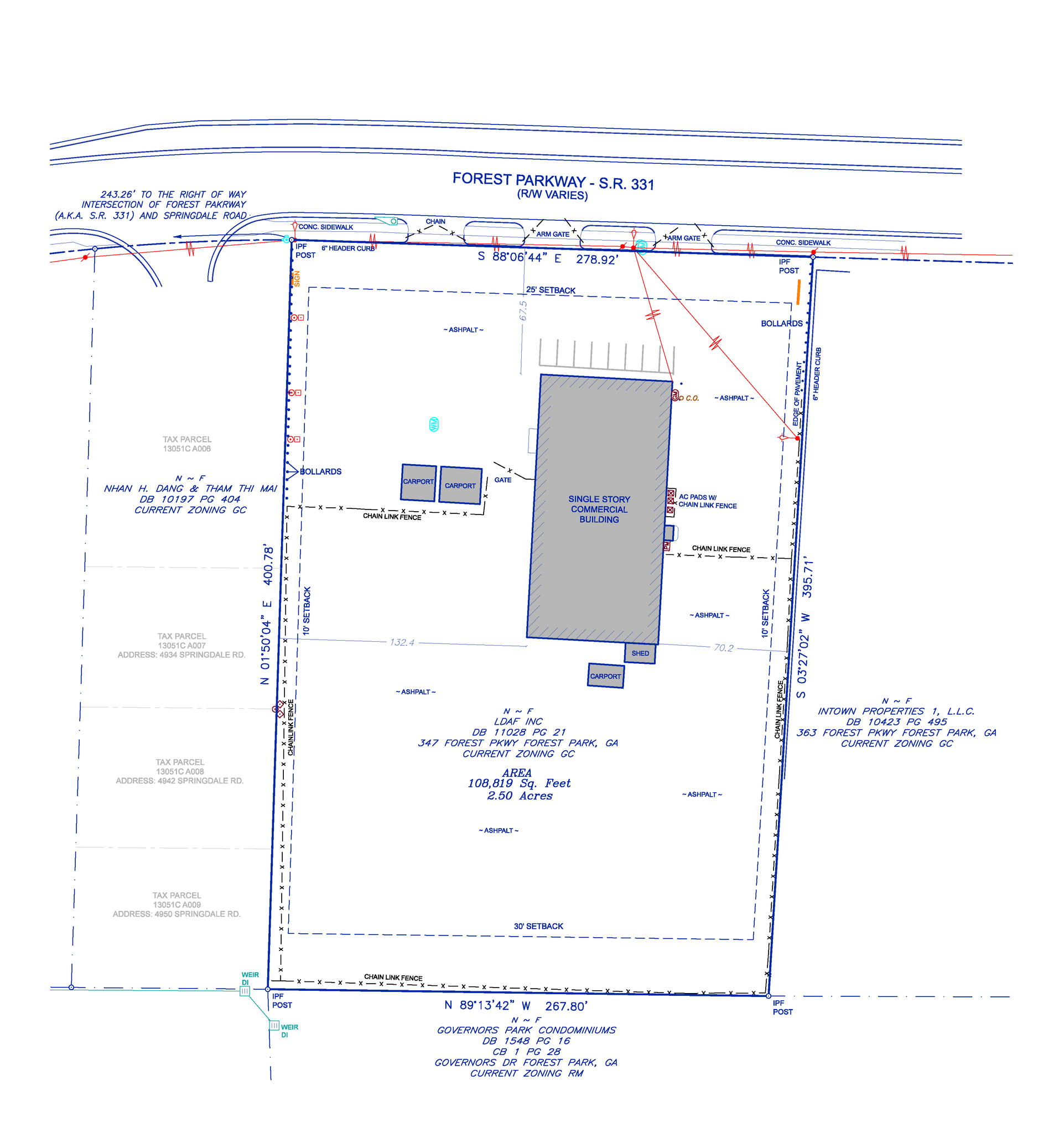 349 Forest Pky, Forest Park, GA for lease Site Plan- Image 1 of 1