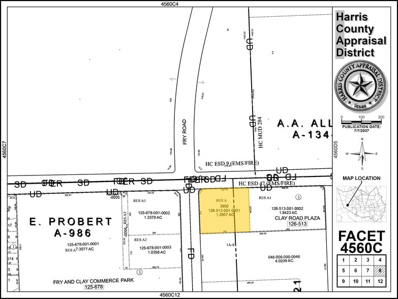 3950 N Fry Rd, Houston, TX for lease - Plat Map - Image 2 of 10