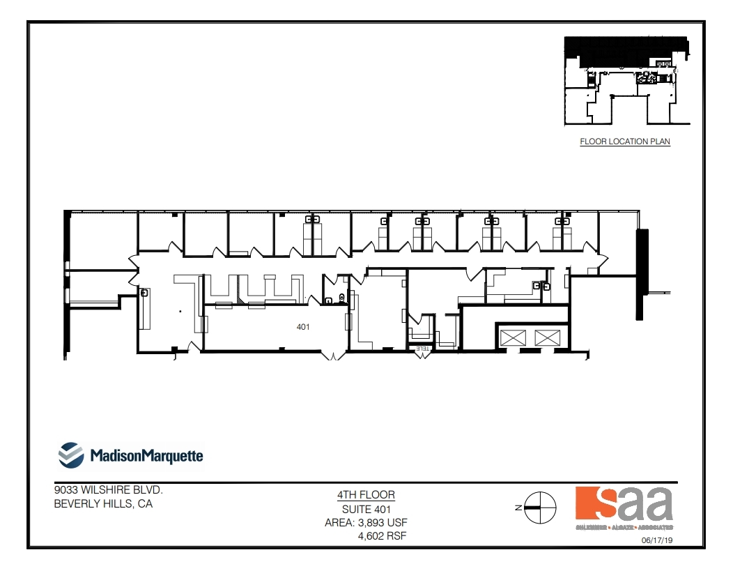 9033 Wilshire Blvd, Beverly Hills, CA for lease Floor Plan- Image 1 of 1