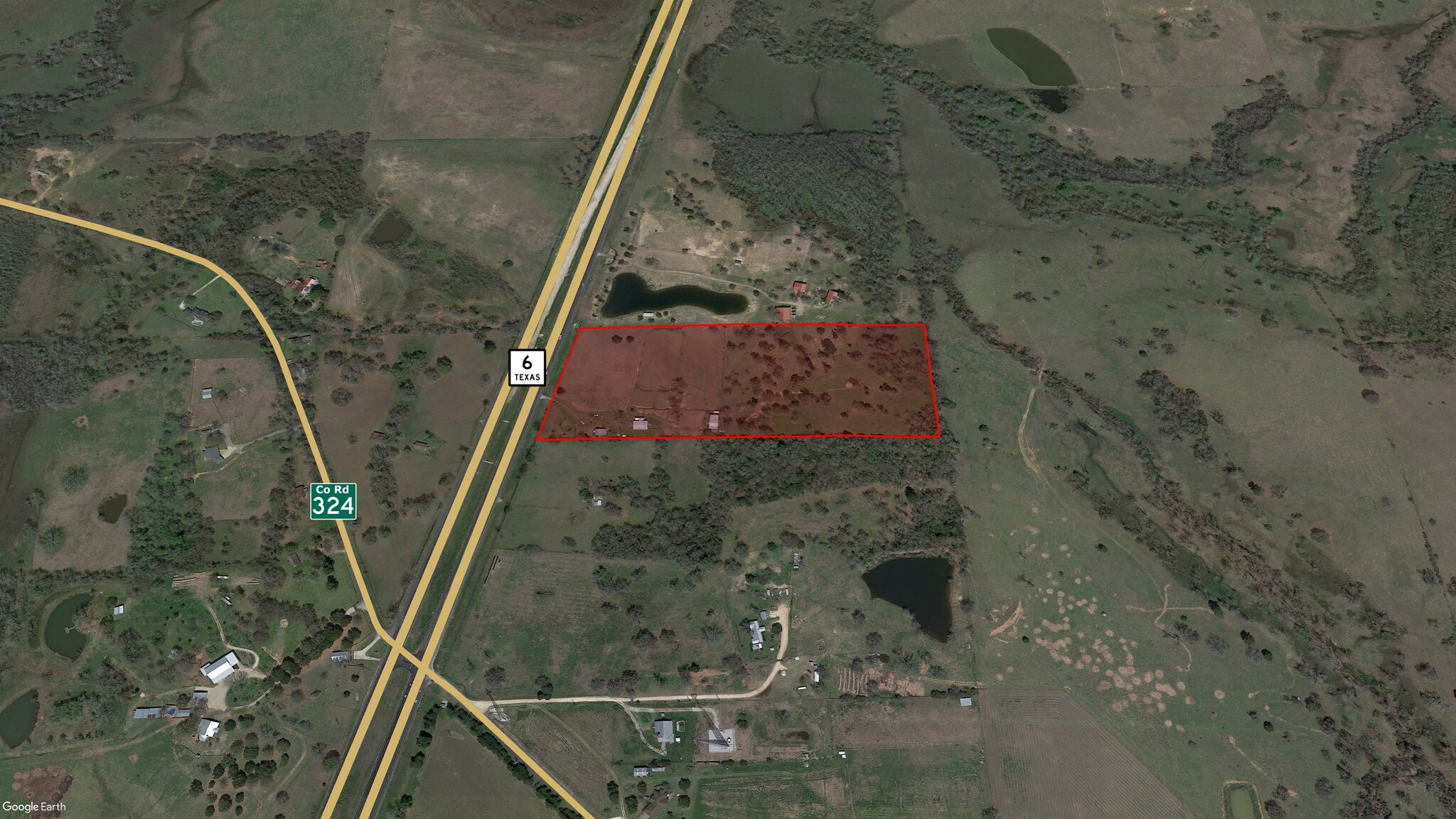 18727 Highway 6, Navasota, TX 77868 16.64 acres on Hwy 6 & CR 324