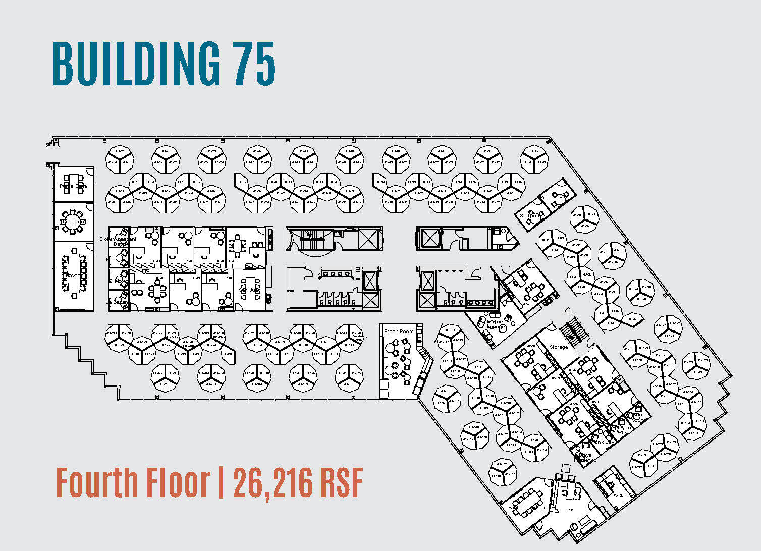 75 Tri State International, Lincolnshire, IL for lease Floor Plan- Image 1 of 7