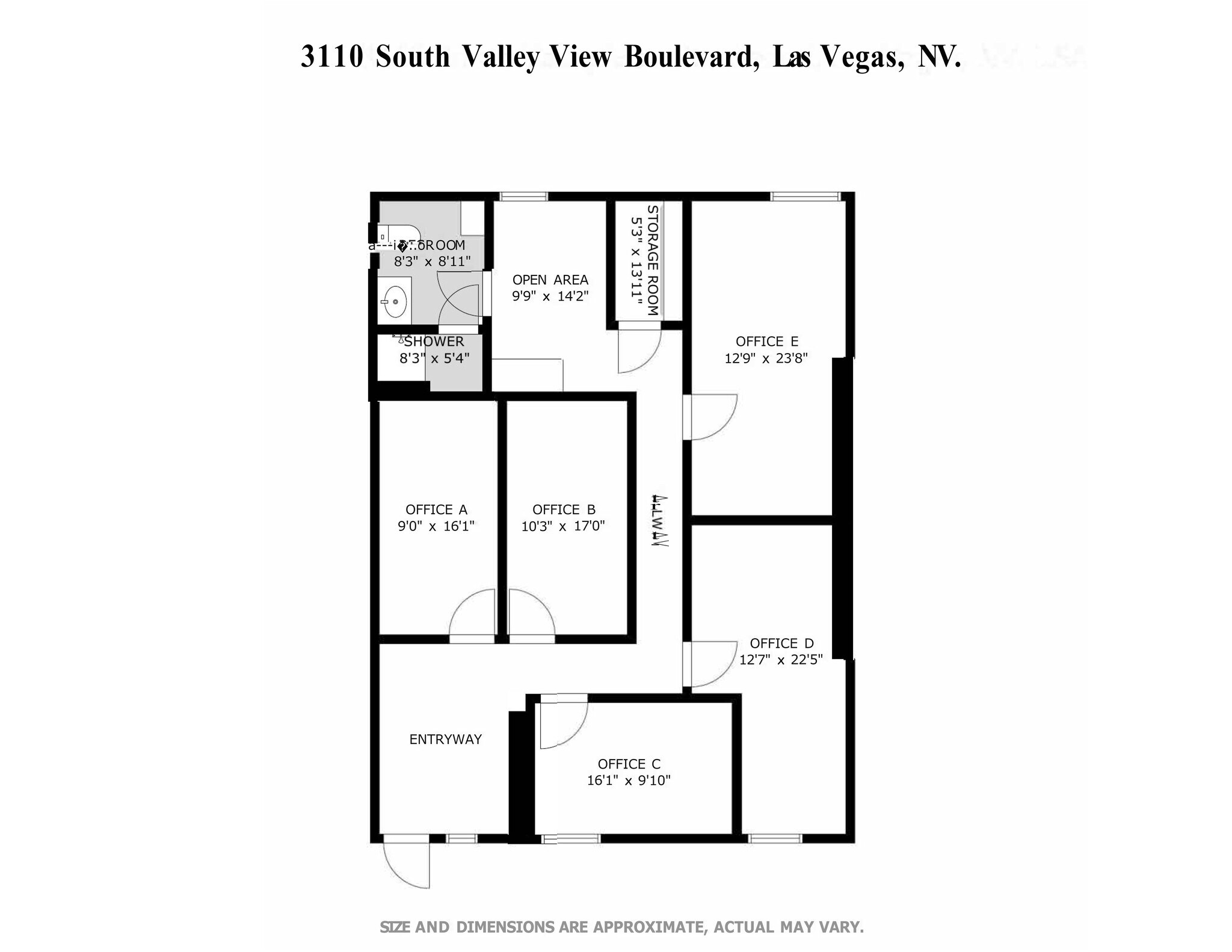 3110 S Valley View Blvd, Las Vegas, NV for lease Site Plan- Image 1 of 2