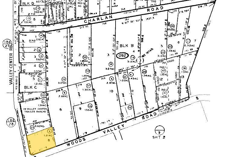 27301-27319 Valley Center Rd, Valley Center, CA for lease - Plat Map - Image 2 of 8