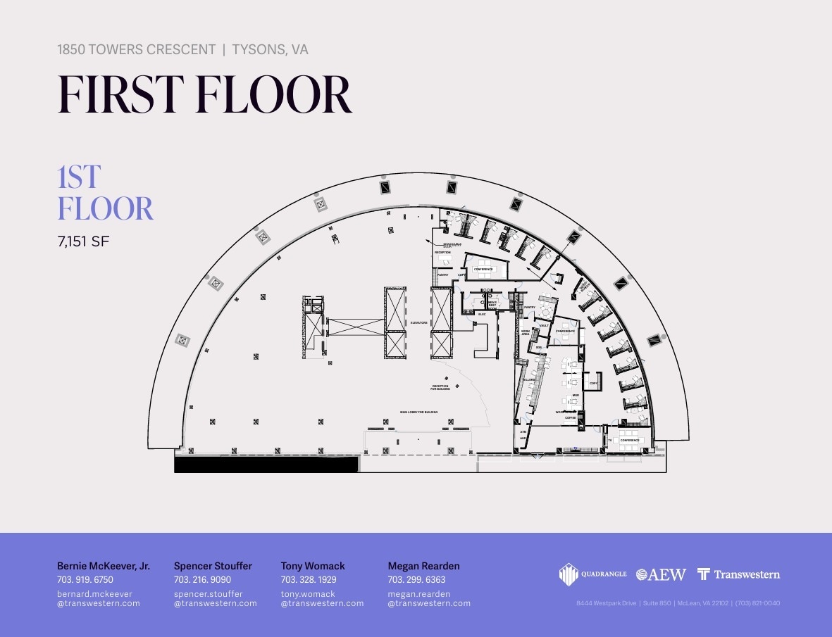 1850 Towers Crescent Plz, Vienna, VA for lease Floor Plan- Image 1 of 1