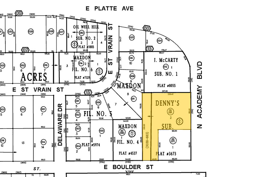 320 N Academy Blvd, Colorado Springs, CO for sale - Plat Map - Image 3 of 9