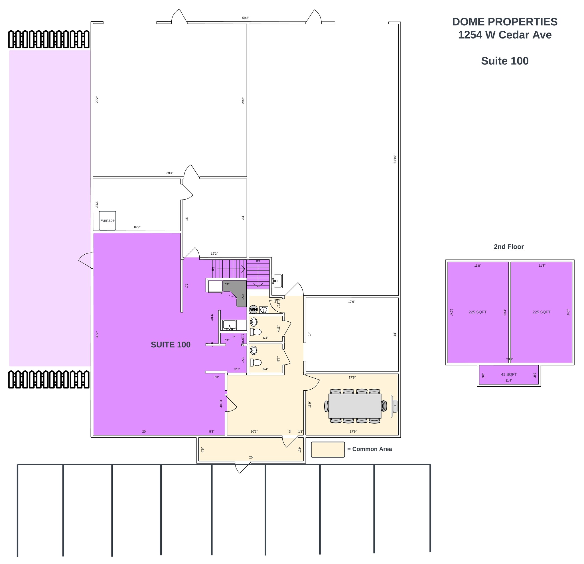 1254 W Cedar Ave, Denver, CO for lease Floor Plan- Image 1 of 5