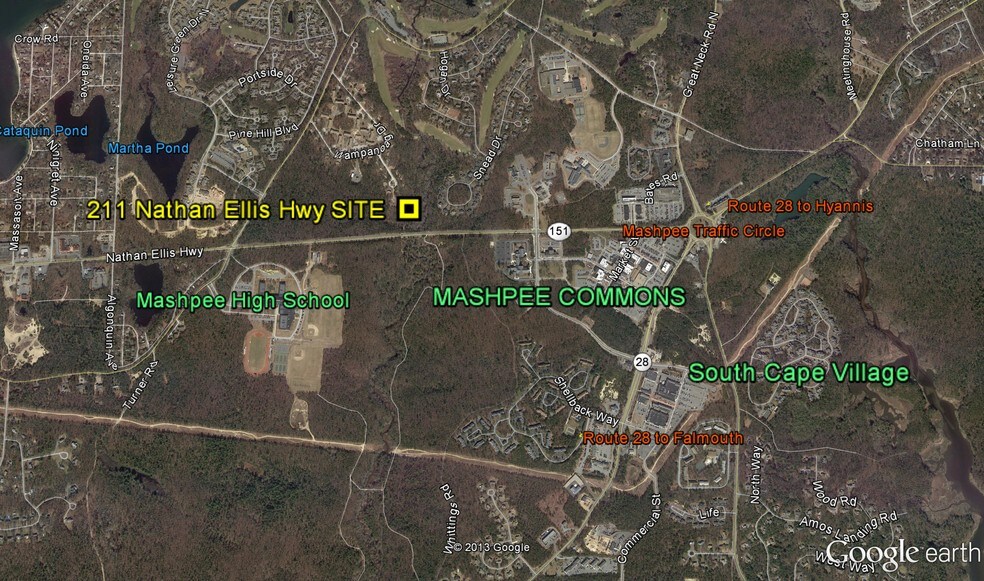 211 Nathan Ellis Hwy, Mashpee, MA for sale - Aerial - Image 1 of 1
