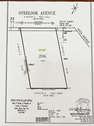 More details for 0 Overlook Ave, Staten Island, NY - Land for Sale