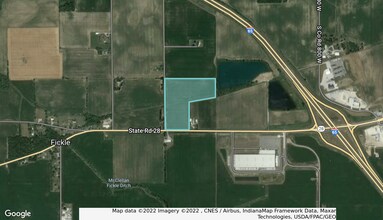 W. SR 28 & I-65, Frankfort, IN - AERIAL  map view