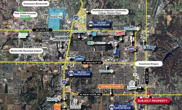 115 E Linden St, Rogers, AR - AERIAL  map view
