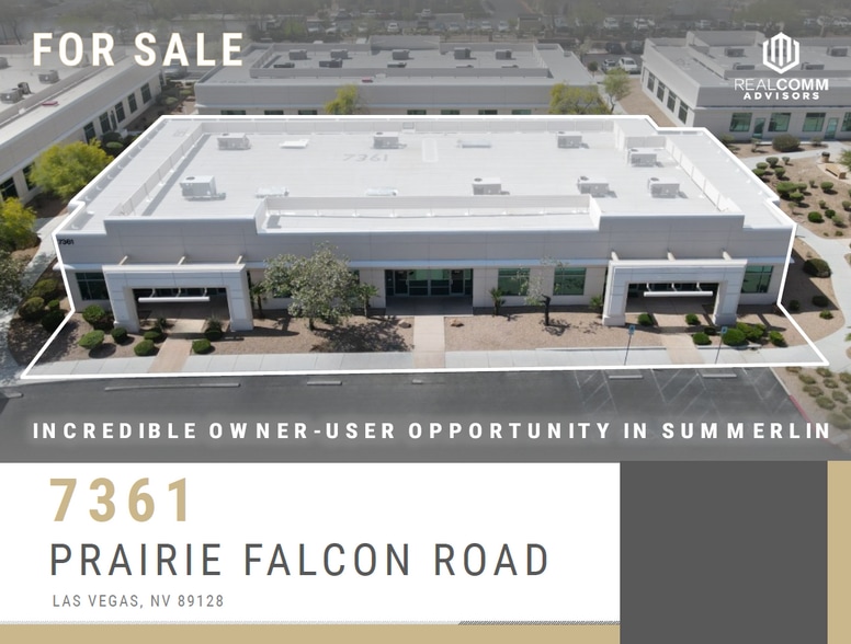 7361 Prairie Falcon Rd, Las Vegas, NV for sale - Building Photo - Image 1 of 7