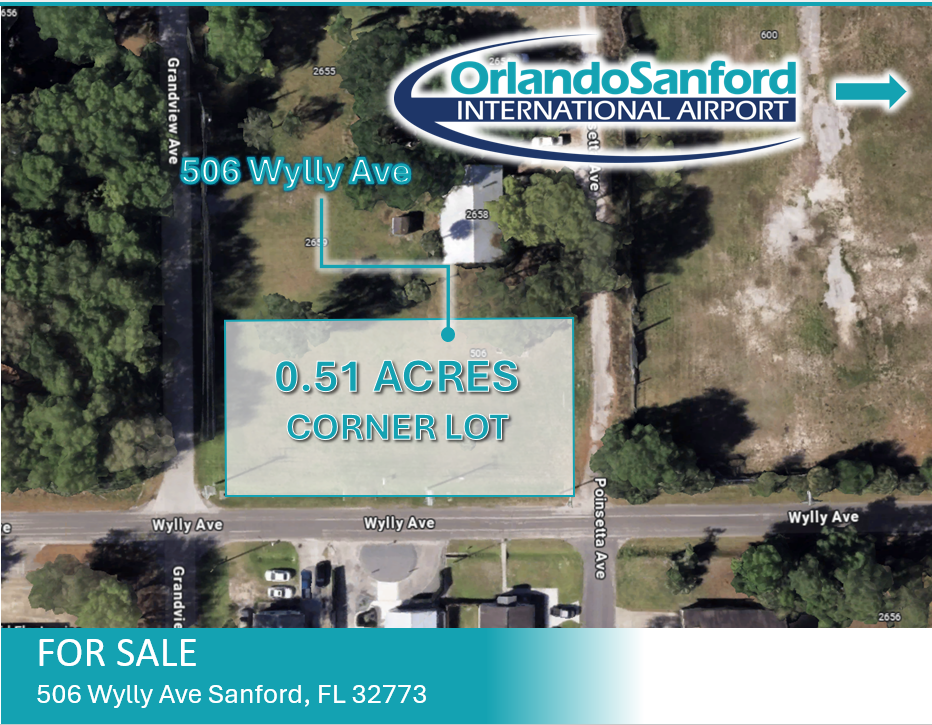 506 Wylly, Sanford, FL for sale Aerial- Image 1 of 6