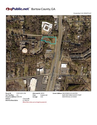 More details for 322 Dixie Ave, Cartersville, GA - Land for Sale