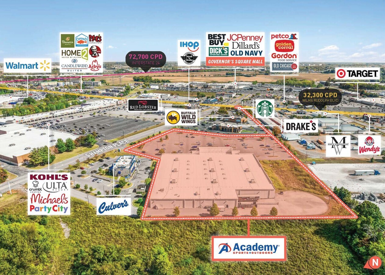 130 S Hampton Pl, Clarksville 37040 Academy Sports & Outdoors