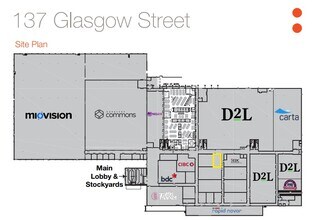 137 Glasgow St, Kitchener, ON for lease Site Plan- Image 1 of 2