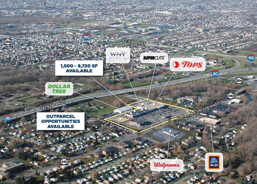 800-850 Harlem Rd, West Seneca, NY for lease - Aerial - Image 2 of 3