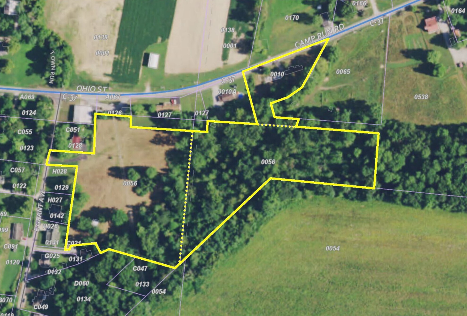 4742 Camp Run Rd, Georgetown, OH for sale Aerial- Image 1 of 1