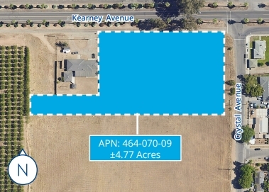 SWC Kearney Blvd and Crystal Ave, Fresno, CA for sale - Building Photo - Image 1 of 2