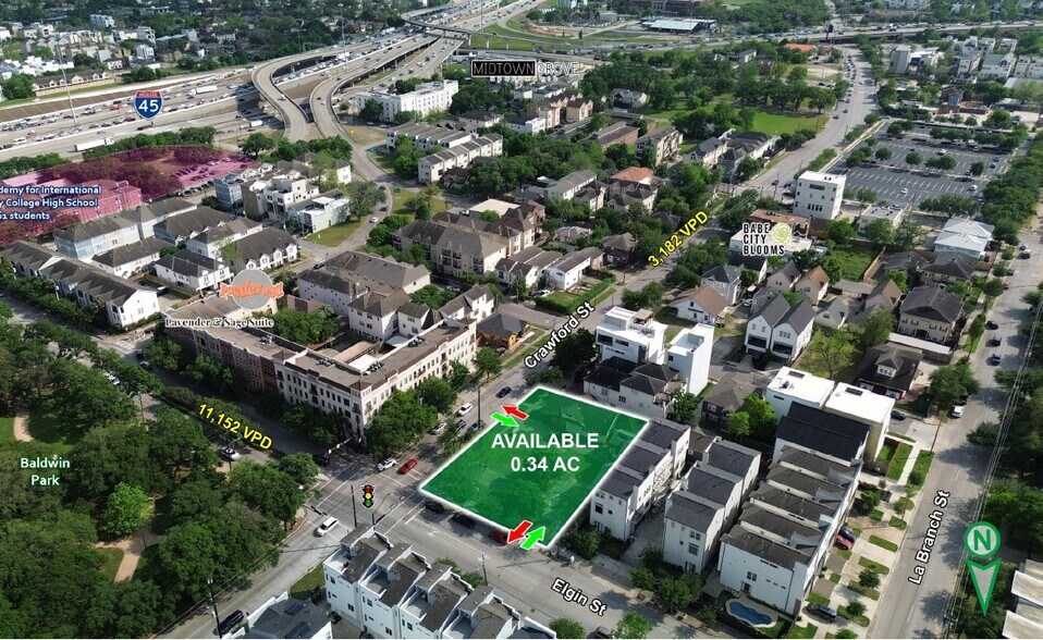 3212 Crawford St, Houston, TX for sale - Aerial - Image 3 of 5