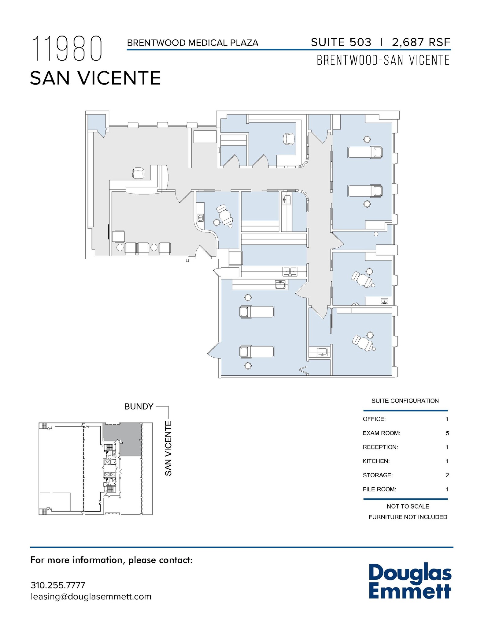 11980 San Vicente Blvd, Los Angeles, CA for lease Floor Plan- Image 1 of 1