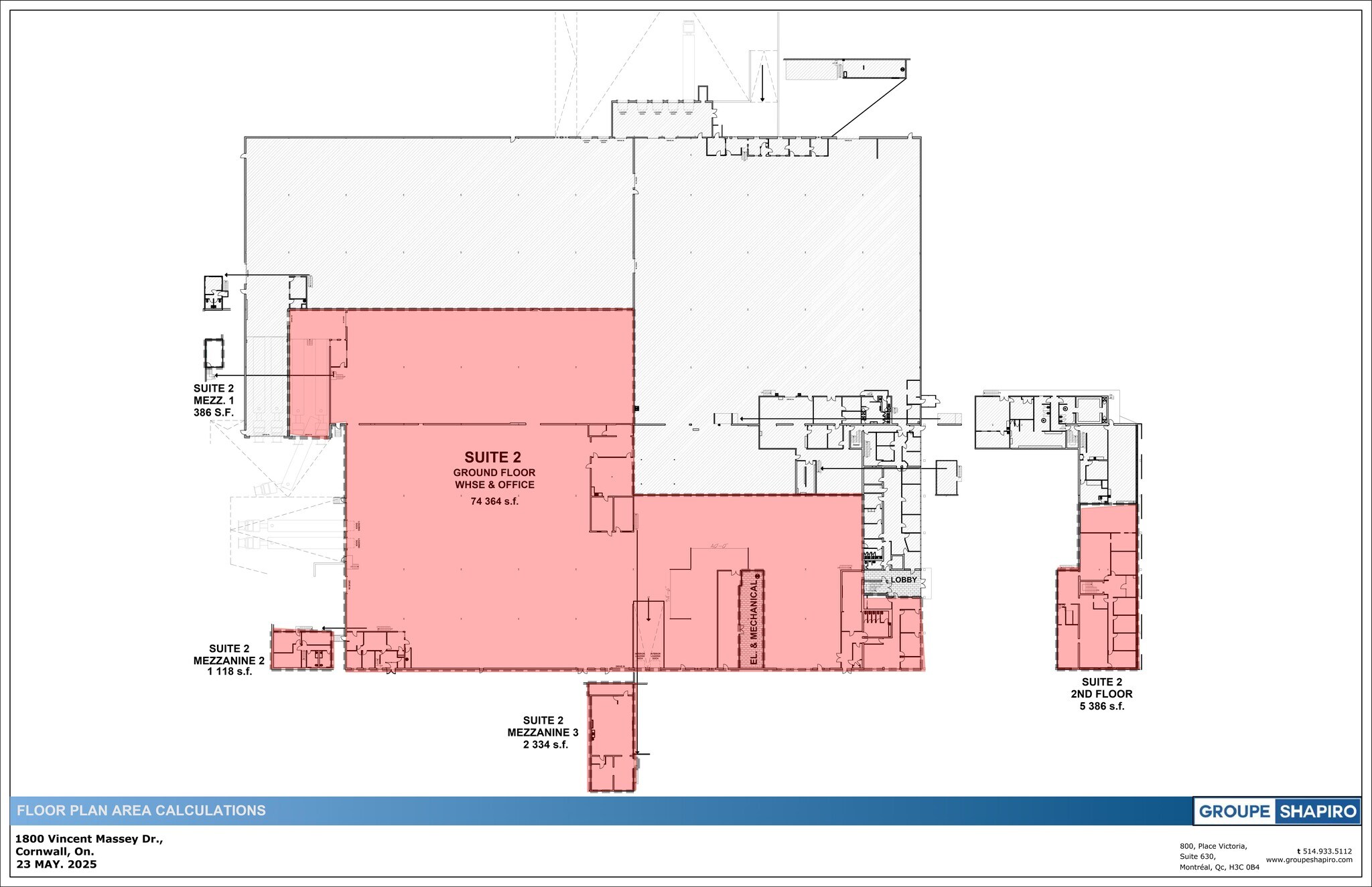1800 Vincent Massey Dr, Cornwall, ON for lease Site Plan- Image 1 of 1