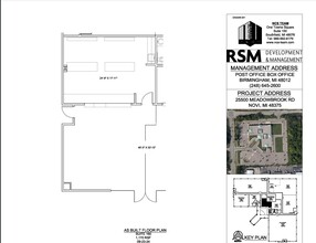 25500 Meadowbrook Rd, Novi, MI for lease Floor Plan- Image 1 of 1